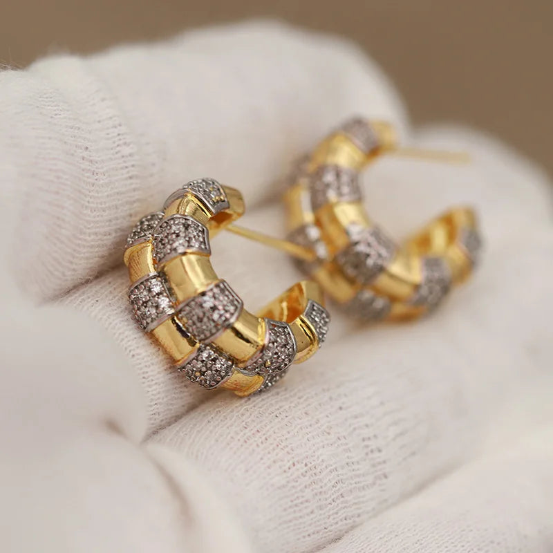 2026 Classic Delicate Crystal & Zirconia Stud Earrings