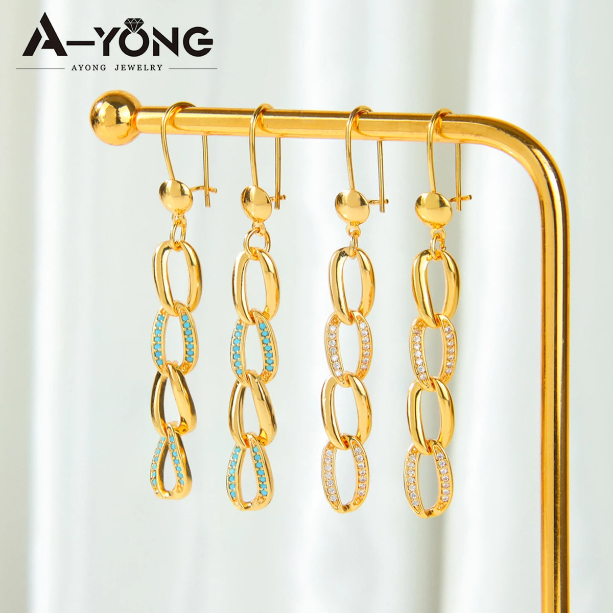 ChooseMe Zirconia Gold Plated Bridal Set