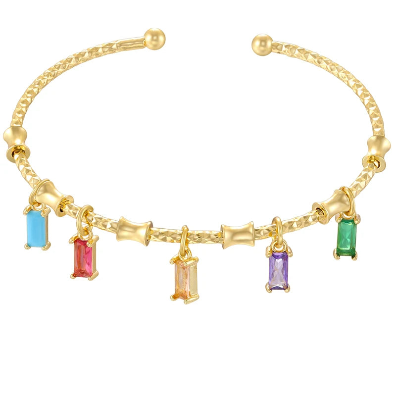 ChooseMe Gold-Color Romantic Round Charm Bracelet VL338