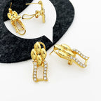 ChooseMe Dubai Gold Cuban Necklace & Earrings Jewelry Set