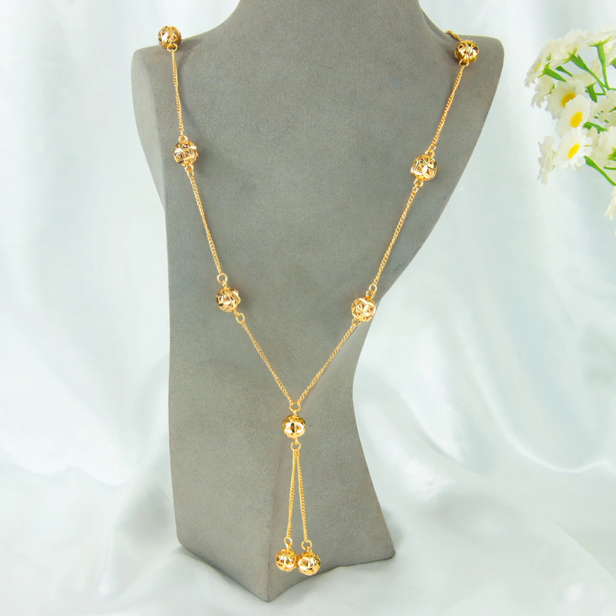 Oman Bridal Wedding Necklace 21k Gold Plated Turkish Fashion Coins Long Chains Nigeria Islamic Women Vintage Party Jewelry