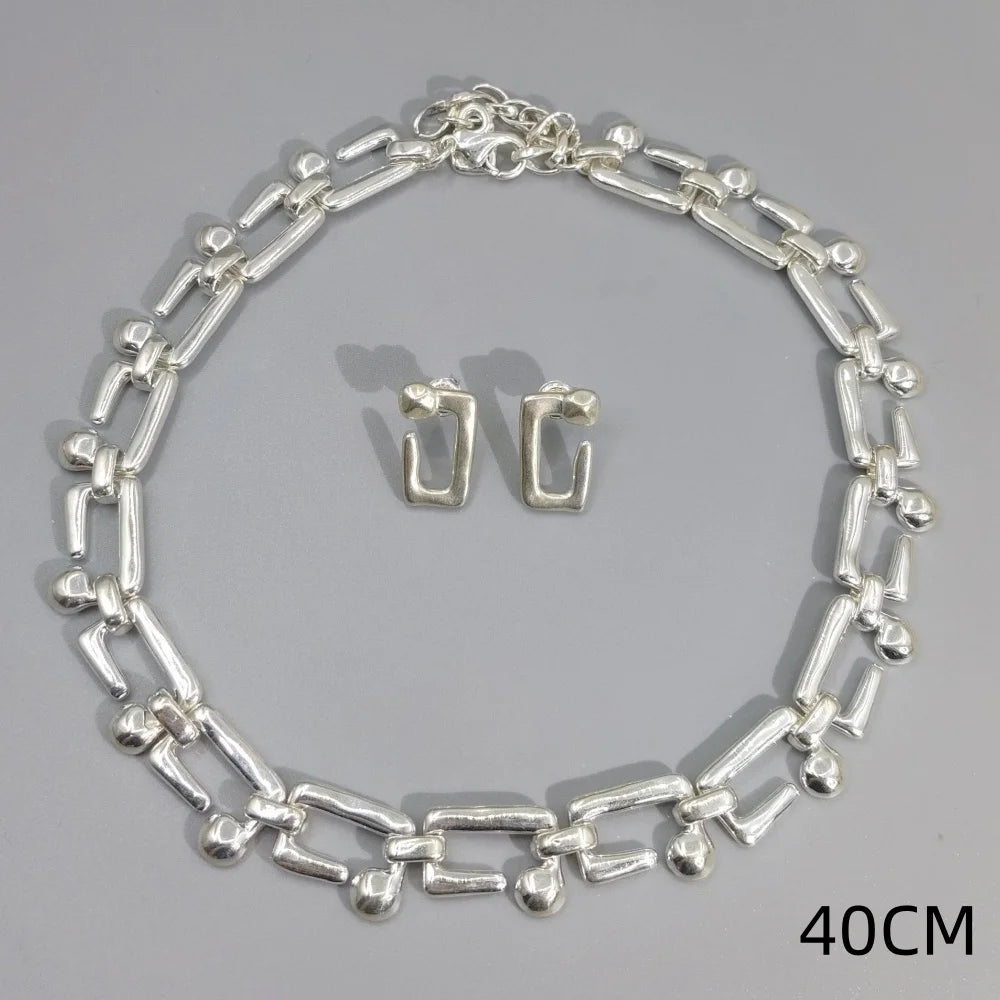 ChooseMe Spring Curved Rivet Jewelry Set