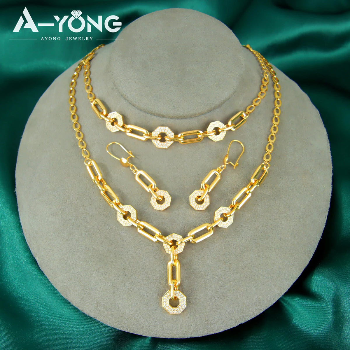 ChooseMe Italian Zirconia Arabic Jewelry Set