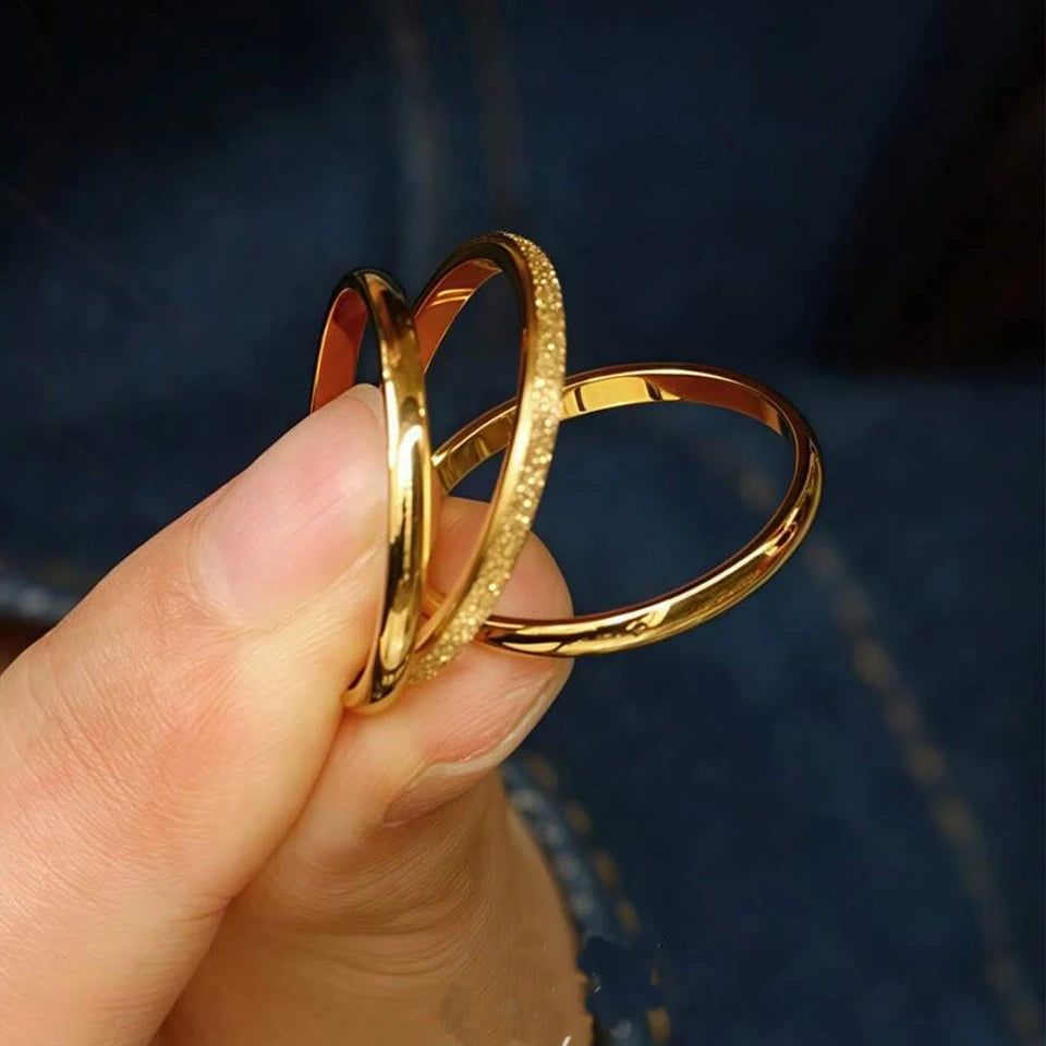 2mm Minimalist Stainless Steel Tail Ring for Women & Girls