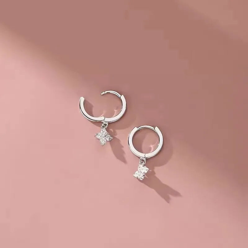 925 Sterling Silver Leaf Earrings for Women Trendy Earring Jewelry Prevent Allergy Party Accessories Gift