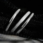 2mm Gold-Plated Stainless Steel Minimalist Stacked Rings 3-Piece Set