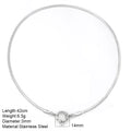 One Piece Choker Neck Spring Buckle Necklaces for Women Can Hang Multiple Pendants Trendy Women's Stainless Steel Jewelry Gifts