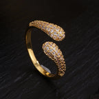 New Arrival Sparkling Zircon Brilliant Adjustable Open Engagement Ring