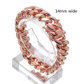 Stainless Steel Curb Cuban Link Chain Bracelet