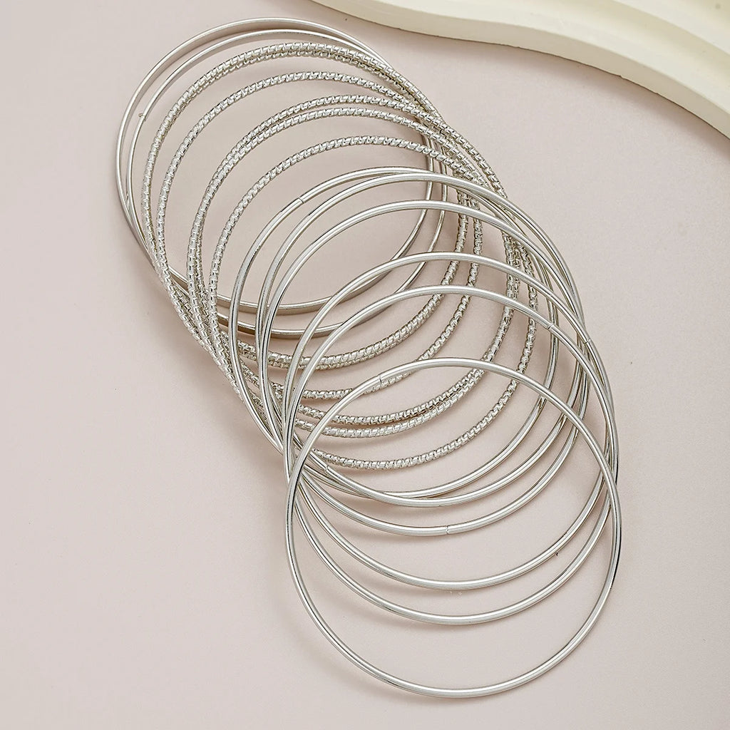 14 Pcs Boho Thick Cuban Chain Bracelet Set