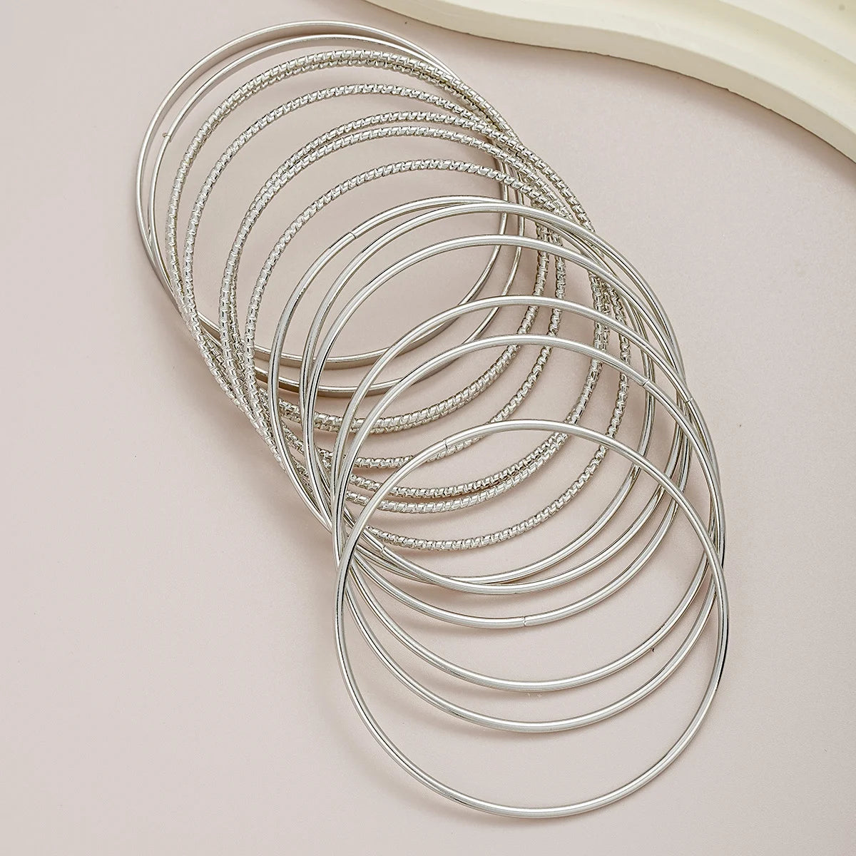 14 Pcs Boho Thick Cuban Chain Bracelet Set
