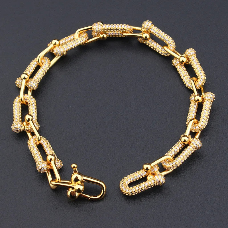 Retro Enamel Copper Fashion Luxurious Women Crystal Zircon Choker Statement Bracelet Lady Bangles Jewelry Lady Gift