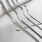 Amaxer Waterproof Filmy Snake Chain Bracelet for Women Girl Herringbone Stainless Steel Party Jewelry Friend Gifts