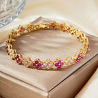 Luxury Four-Leaf Flower Lucky Banquet & Wedding Bracelet