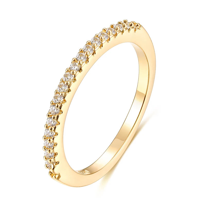 ChooseMe Square CZ Paved Austrian Zircon Engagement Ring