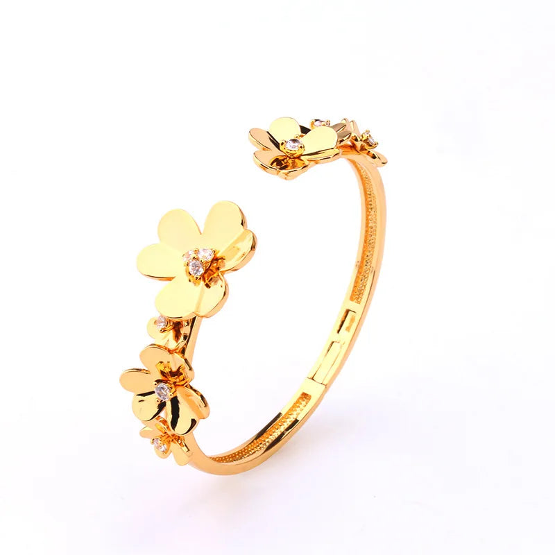 Fashion jewelry Luxury Geometry Cubic Ziron Ring Engagement Bridal Finger Bracelets Jewelry copper Classic Lady Gift