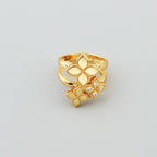 Bague de Fiançailles de Luxe Géométrique avec Zircon Cubique pour Femme, Bijoux en Cuivre, Cadeau pour Dame