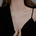 Double Layered Long Tassel Choker