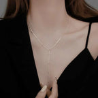 Double Layered Long Tassel Choker